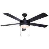 Preston 3 Blade Ceiling Fan with Light Kit 52 Inches Wide by Canarm Inc - CF52PR
