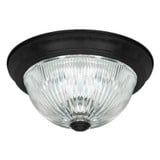 2 Light 5.5 Inch Tall Flush Mount by Canarm Inc - IFM213MBK