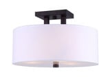 River 3 Light 15 Inch Wide Semi Flush Mount by Canarm Inc - ISF578A03ORB