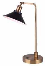 Tally 1 Light Table Lamp In Modern Style 20.5 x 12.5 Inches by Canarm Inc - ITL1017A21BKG