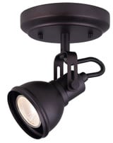 Polo 1 Light 5 Inch Wide Flush Mount by Canarm Inc - ICW622A01BK10