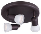 James 3 Light 10 Inch Wide Flush Mount by Canarm Inc - ICW356A03ORB10