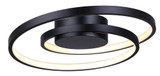 Livana Light 16 Inch Wide Flush Mount by Canarm Inc - LFM259A16BK