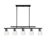 Calhoun 5 Light Symmetrical Linear Chandelier by Savoy House - 1-1023-5