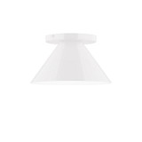 Axis 1 Light 8 Inch Wide Cone Flush Mount by Montclair Light Works - FMD421