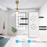 Aero 3 Blade Ceiling Fan with Light Kit 21 Inch H and 60 Inch W by Brio  - AB3060