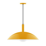 Stack 2 Light Half Dome Large Pendant 84 Inch Tall by Montclair Light Works - PEBX477-G15