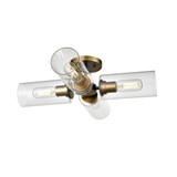 Barker 4 Light 22.75 Inch Wide Semi Flush Mount by DVI - DVP24711