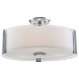Zurich 3 Light Semi Flush Mount 8.75 Inch Tall and 16 Inch Wide by DVI - DVP14512