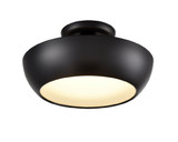 Antares 18W 1 LED Semi Flush Mount 5.75 Inch Tall and 12 Inch Wide by DVI - DVP0611