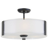 Zurich 3 Light Semi Flush Mount 8.75 Inch Tall and 16 Inch Wide by DVI - DVP14512