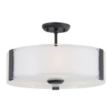 Zurich 3 Light Small Semi Flush Mount 8.75 Inch Tall X 14 Inch Wide by DVI - DVP14511