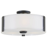 Zurich 3 Light Flush Mount 4.75 Inch Tall and 12 Inch Wide by DVI - DVP14532