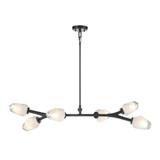 Javelin 6 Light Linear Chandelier 5.75 Inch Tall and 43 Inch Wide by DVI - DVP33202