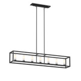 Sambre 7 Light Linear Chandelier 9 Inch Tall and 52 Inch Wide by DVI - DVP28104