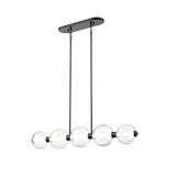 Glimmer 40W 1 LED Linear Chandelier 6.75 Inch Tall and 39 Inch Wide by DVI - DVP34902