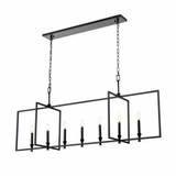 Carisbrooke 7 Light Linear Chandelier 18.75 Inch X 56.25 Inch Wide by DVI - DVP37104