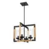 Okanagan 4 Light Pendant 13.75 Inch Tall and 18 Inch Wide by DVI - DVP38620