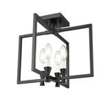 Carisbrooke 4 Light Semi Flush Mount 12.75 Inch X 14.75 Inch Wide by DVI - DVP37111