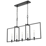 Carisbrooke 5 Light Linear Chandelier 18.75 Inch X 42.5 Inch Wide by DVI - DVP37102