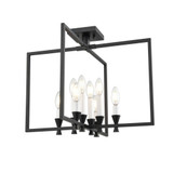 Carisbrooke 8 Light Semi Flush Mount 16.5 Inch Tall and 21 Inch Wide by DVI - DVP37112