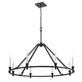 Carisbrooke 8 Light Chandelier 18.75 Inch Tall and 33.5 Inch Wide by DVI - DVP37129