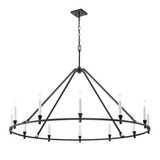 Carisbrooke 12 Light Chandelier 26.75 Inch Tall and 49.5 Inch Wide by DVI - DVP37145