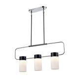 Tuxedo 3 Light Linear Chandelier 17.5 Inch Tall and 38.5 Inch Wide by DVI - DVP40702