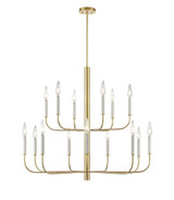 Olivia 15 Light Chandelier 31.75 Inch Tall and 35.25 Inch Wide by DVI - DVP44045