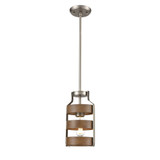 Fort Garry 1 Light Mini Pendant 11.25 Inch Tall and 6 Inch Wide by DVI - DVP41821