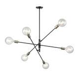 Lake Loft 6 Light Pendant 7.25 Inch Tall and 32.75 Inch Wide by DVI - DVP41124