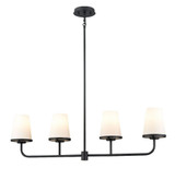 Kanata 4 Light Linear Chandelier 10 Inch Tall and 14 Inch Wide by DVI - DVP48002