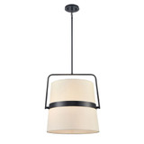 Bon Echo 4 Light Pendant 7.25 Inch Tall and 17.25 Inch Wide by DVI - DVP48420