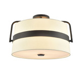 Bon Echo 3 Light Semi Flush Mount 11.25 Inch Tall and 17.5 Inch Wide by DVI - DVP48412