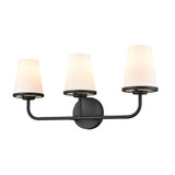 Kanata 3 Light Bath Vanity 11 Inch Tall and 24.75 Inch Wide by DVI - DVP48043