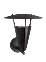 Pylon 1 Light Outdoor Wall Lantern 15.25 Inch Tall by Forte - 1160-01