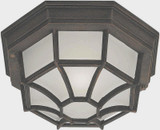 Webb 1 Light 11.5 Inch Wide Outdoor Flush Mount by Forte - 17005-01