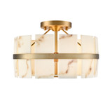 Luna 3 Light Semi Flush Mount 9.25 Inch Tall and 14 Inch Wide by DVI - DVP5211