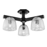 Chalice 3 Light Semi Flush Mount 9.5 Inch Tall and 19 Inch Wide by DVI - DVP49811