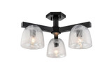 Chalice 3 Light Semi Flush Mount 9.5 Inch Tall and 19 Inch Wide by DVI - DVP49811