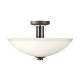 Halo 2 Light 14 Inch Wide Semi Flush Mount by Forte - 2766-02