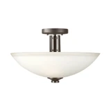 Halo 2 Light 14 Inch Wide Semi Flush Mount by Forte - 2766-02