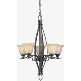 Bates 5 Light Medium Chandelier by Forte - 2100-05