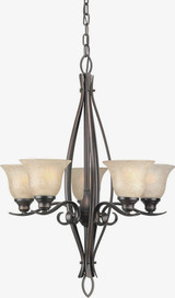 Bates 5 Light Medium Chandelier by Forte - 2100-05
