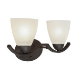 Rollie 2 Light Vanity Light by Forte - 5081-02