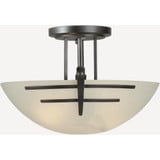 Simi 2 Light 15 Inch Wide Semi Flush Mount by Forte - 2231-02