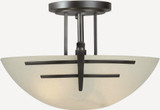 Simi 2 Light 15 Inch Wide Semi Flush Mount by Forte - 2231-02