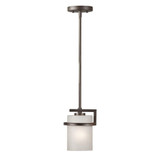 Halo 1 Light Mini Pendant 8 Inches Tall and 6.5 Inches Wide by Forte  - 2405-01