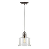 1 Light Small Pendant 8 Inch Tall by Forte - 2680-01