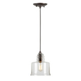 1 Light Small Pendant 8 Inch Tall by Forte - 2680-01